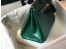 Hermes Birkin 25cm Bag In Green Embossed Crocodile Leather