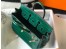 Hermes Birkin 25cm Bag In Green Embossed Crocodile Leather