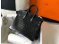 Hermes Birkin 25cm Bag In Black Embossed Crocodile Leather