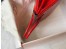 Hermes Birkin 25cm Bag In Red Embossed Crocodile Leather