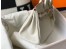 Hermes Birkin 25cm Bag In White Embossed Crocodile Leather
