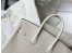 Hermes Birkin 25cm Bag In White Embossed Crocodile Leather