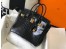 Hermes Birkin 30cm Bag In Black Embossed Crocodile Leather