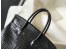 Hermes Birkin 30cm Bag In Black Embossed Crocodile Leather