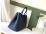Hermes Navy Fjord Garden Party 30cm With Printed Lining