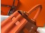 Hermes Orange Clemence Kelly 25cm GHW Bag