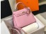 Hermes Mauve Sylvestre Epsom Kelly 25cm Sellier Bag GHW