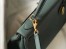 Hermes Vert Amande Clemence Kelly 28cm Bag GHW