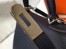 Hermes Navy Blue Clemence Kelly 32cm Retourne Bag
