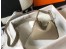 Hermes Mini Lindy Bag In Gris Tourterelle Clemence Leather
