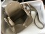 Hermes Mini Lindy Bag In Gris Tourterelle Clemence Leather