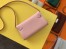 Hermes Kelly Classique To Go Wallet In Pink Epsom Calfskin