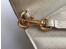 Saint Laurent Monogram Clutch In White Grained Leather
