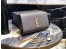 Saint Laurent Medium Kate Bag In Grey Grained Leather