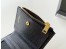 Saint Laurent Cassandre Bi-fold Wallet in Black Matelasse Leather