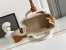 Prada Jardiniere Mini Tote Bag in Natural Cotton Canvas