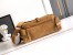 Prada Explore Medium Flap Bag in Brown Suede Calfskin