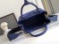 Prada Jardiniere Small Tote Bag in Blue Cotton Canvas