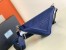 Prada Triangle Shoulder Bag In Blue Saffiano Leather