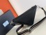 Prada Triangle Shoulder Bag In Black Saffiano Leather