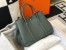Hermes Garden Party 30 Bag In Vert Amande Clemence Leather