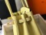 Hermes Jaune Poussin Clemence Birkin 30cm Bag