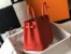 Hermes Red Clemence Birkin 30cm Bag