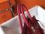 Hermes Rose Red Clemence Birkin 30cm Bag