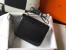 Hermes Constance 18cm Bag In Black Embossed Crocodile