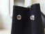 Hermes Cabag Elan Bag In Black Canvas