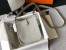 Hermes Evelyne III TPM Bag In Pearl Grey Clemence Leather