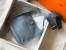 Hermes Evelyne III 29 Bag In Blue Lin Clemence Leather