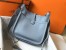 Hermes Evelyne III 29 Bag In Blue Lin Clemence Leather