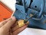 Hermes Blue Jean Birkin 25cm Clemence Handmade Bag