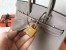 Hermes Grey Birkin 25cm Clemence Handmade Bag