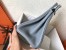 Hermes Blue Lin Birkin 25cm Clemence Handmade Bag
