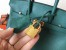 Hermes Malachite Birkin 25cm Clemence Handmade Bag