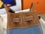 Hermes Birkin 25 Handmade Bag in Denim & Gold Clemence Leather