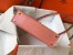 Hermes Kelly Mini II Bag In Pink Crocodile Embossed Leather