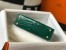 Hermes Kelly Mini II Bag In Green Embossed Crocodile Calfskin