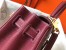 Hermes Bordeaux Clemence Kelly 25cm GHW Bag