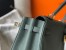 Hermes Vert Amande Clemence Kelly 28cm Bag GHW