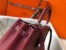 Hermes Bordeaux Clemence Kelly 32cm Retourne Bag
