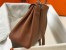 Hermes Brown Clemence Kelly 32cm Retourne Bag