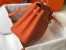 Hermes Orange Clemence Kelly 32cm Retourne Bag