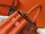 Hermes Orange Clemence Kelly 32cm Retourne Bag