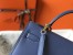 Hermes Blue Agate Epsom Kelly 32cm Sellier Bag
