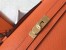 Hermes Orange Epsom Kelly Cut Handmade Bag