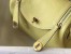 Hermes Mini Lindy Bag In Jaune Poussin Clemence Leather