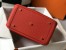 Hermes Lindy 30cm Bag In Red Clemence Leather